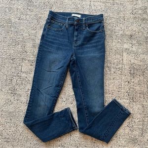 Madewell 9” Mid Rise Skinny Jeans Patty Wash Size Women’s 26
